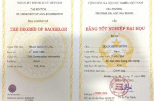 Làm Bằng Đại Học Xây Dựng Phôi Gốc Tại Trường